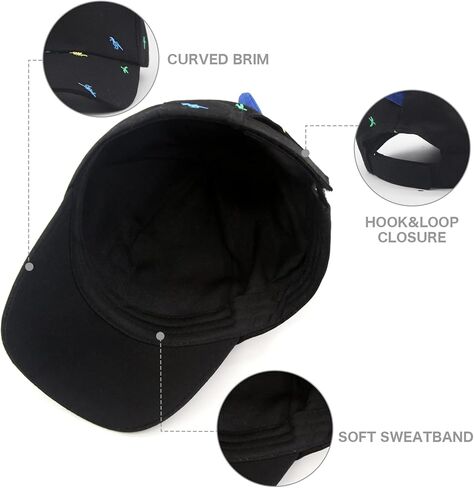 Duoyeree طفل قبعة بيسبول قبعة الطفل قبعة الشمس المطرزة نمط ديناصور صغير للأطفال بنين بنات سن 2t-4t 4-8 in Kuwait