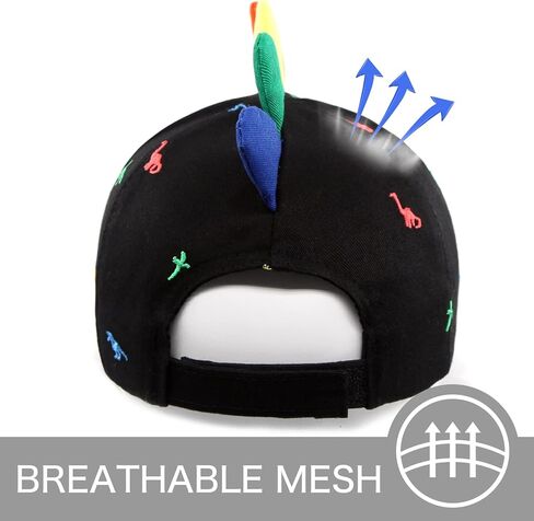 Duoyeree طفل قبعة بيسبول قبعة الطفل قبعة الشمس المطرزة نمط ديناصور صغير للأطفال بنين بنات سن 2t-4t 4-8 in Kuwait