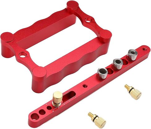 Self Centering Dowel Jig Kit, Wide Capacity Drill Guide Bushings Set Wood Doweling Jig Woodworking Joints Tools for Straight Holes in Saudi Arabia
