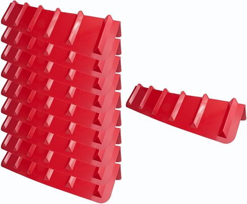 Mytee Products 10 Pack Red Flatbed Edge Protectors - 8" x 8" x 36" | V Shaped Winch Ratchet Straps Plastic Corner Protector for Flatbed Cargo Load in Saudi Arabia