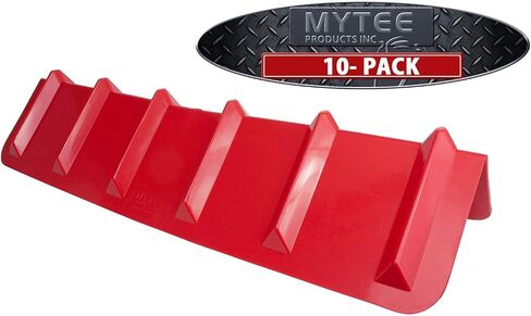 Mytee Products 10 Pack Red Flatbed Edge Protectors - 8" x 8" x 36" | V Shaped Winch Ratchet Straps Plastic Corner Protector for Flatbed Cargo Load in Saudi Arabia