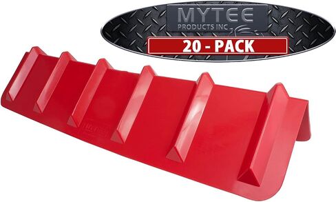 Mytee Products 10 Pack Red Flatbed Edge Protectors - 8" x 8" x 36" | V Shaped Winch Ratchet Straps Plastic Corner Protector for Flatbed Cargo Load in Saudi Arabia