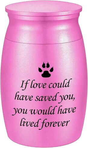 3 Inches Small Keepsake Urn for Pet Dog Ashes Aluminum Mini Cremation Urns for Dog Cat Memorial Ashes Urn for Sharing Fur Friend Ashes-If Love Could Have Saved You in Saudi Arabia