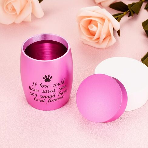 3 Inches Small Keepsake Urn for Pet Dog Ashes Aluminum Mini Cremation Urns for Dog Cat Memorial Ashes Urn for Sharing Fur Friend Ashes-If Love Could Have Saved You in Saudi Arabia