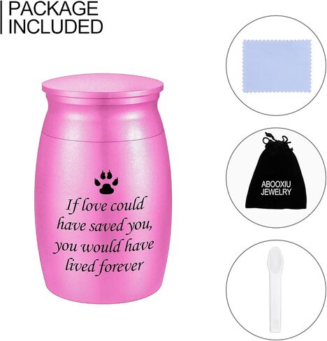 3 Inches Small Keepsake Urn for Pet Dog Ashes Aluminum Mini Cremation Urns for Dog Cat Memorial Ashes Urn for Sharing Fur Friend Ashes-If Love Could Have Saved You in Saudi Arabia