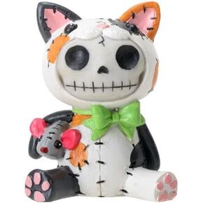 SUMMIT COLLECTION Furrybones Calico Mao Mao Signature Skeleton in Kitty Cat Costume with a Mouse in Kuwait