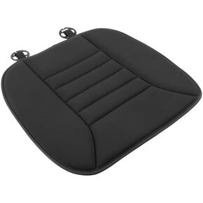 Stalwart Car Seat Cushion - 1.2-Inch-Thick Memory Foam Seat Pad with Plastic Anchors and Non-Slip Bottom for Auto, Office Chair, or Home (Black)