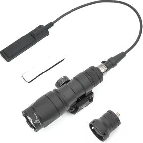 M300A 500 Lumens Tactical Flashlight with Push Button Switch & Remote Pressure Switch for Constant/Momentary Modes, Fit for 20mm Picatinny Rail in Saudi Arabia