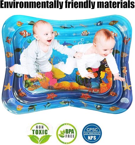 سجادة اللعب المائية لوقت البطن من كينغباو (حجم كبير 39.7×31.5)-3 6-9 سنوات للأولاد والبنات ألعاب التطوير الحسي (39.7×31.5") in Kuwait