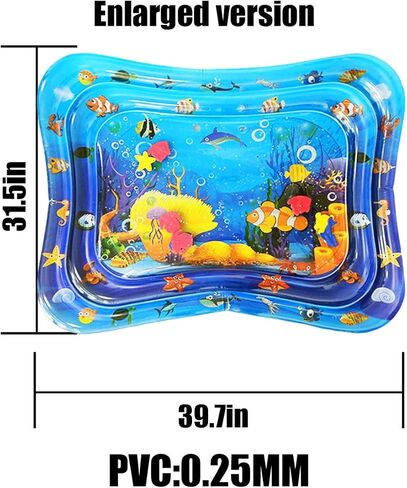سجادة اللعب المائية لوقت البطن من كينغباو (حجم كبير 39.7×31.5)-3 6-9 سنوات للأولاد والبنات ألعاب التطوير الحسي (39.7×31.5") in Kuwait