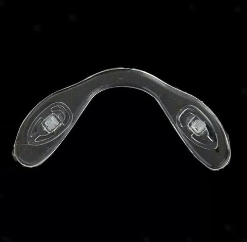 وسادات أنف للنظارات من NLQHOPTS، 5 أزواج من وسادات جسر الأنف المصنوعة من السيليكون الناعم، برغي مضاد للانزلاق في حزام جسر الأنف، وسادات أنف على شكل حرف U لجسر السرج مع براغي ومفك براغي صغير (كبير) in Kuwait