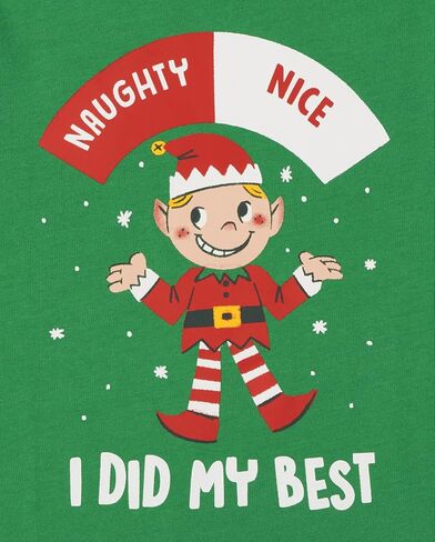 The Children's Place baby boys I Did My Best Elf Graphic Long Sleeve T Shirt in Saudi Arabia