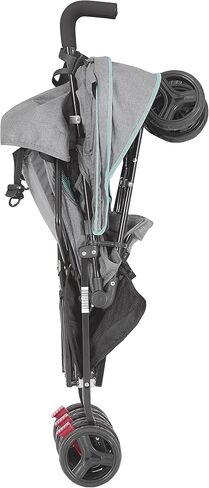 Dream On Me Volgo Twin Baby Stroller, Compact Side-by-Side Double Umbrella Stroller, 5-Point Safety Harness, Adjustable Canopy, Storage Basket & Travel-Friendly Fold, Black in Saudi Arabia