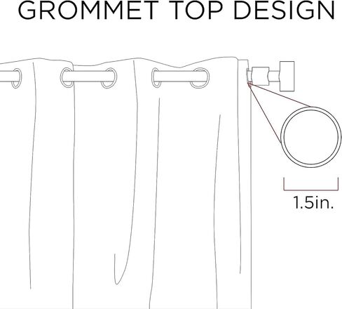 تصميم ذكي من Raina Total Blackout Metallic Print Grommet Top ستارة واحدة لوحة ستارة حرارية عازلة للضوء لغرفة النوم وغرفة المعيشة والنوم قطعة واحدة، 50 × 84، رمادي/فضي in Kuwait