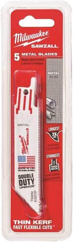 Milwaukee 6" 24 Tpi Sawzall Blade (5 Pack) in Saudi Arabia
