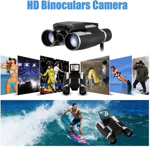 فازوسك كاميرا مناظير رقمية HD مقاس 2 انش بدقة 12×32 بدقة 5 ميجابكسل ومسجل صور لمشاهدة الطيور ولعبة كرة القدم مع بطاقة تي اف 8 جيجابايت in Kuwait