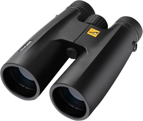 منظار رابتور صغير الحجم 12×50 للبالغين عالي الطاقة من بيردز اوف بري اوبتيكس - عدسة موشور شفافة HD 12x50 للصيد ومناظير لمشاهدة الطيور ومستلزمات السفر مع حقيبة حمل in Kuwait