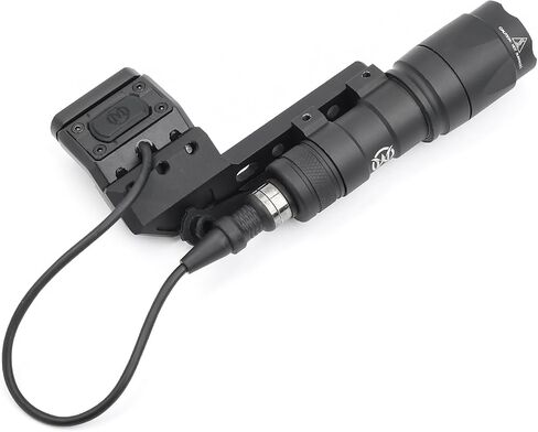 560 Lumens Tactical Flashlight with 2 Rotating Bases & 2 Switch in Kuwait