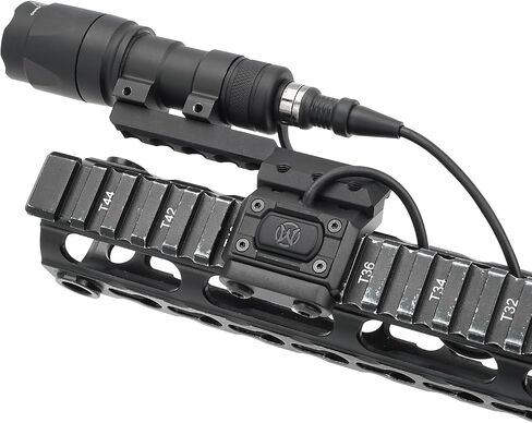 560 Lumens Tactical Flashlight with 2 Rotating Bases & 2 Switch in Kuwait