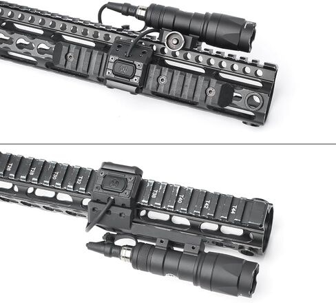 560 Lumens Tactical Flashlight with 2 Rotating Bases & 2 Switch in Kuwait