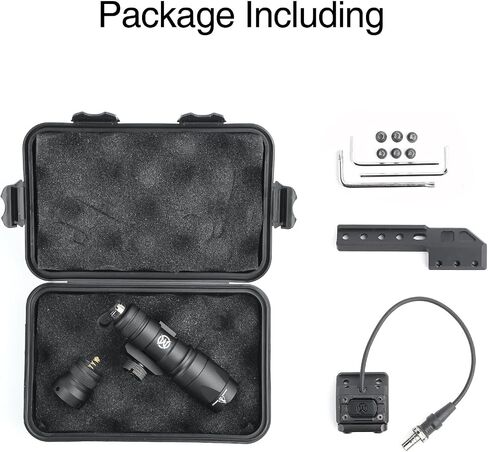 560 Lumens Tactical Flashlight with 2 Rotating Bases & 2 Switch in Kuwait