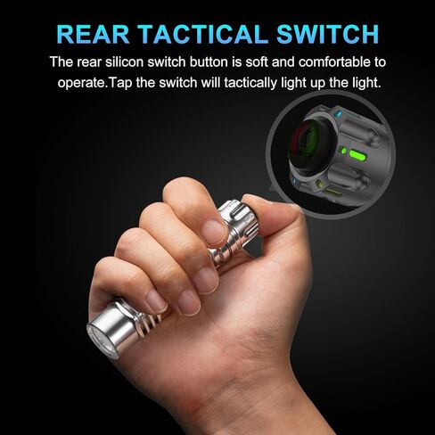 LUMINTOP Rechargeable LED Flashlights High Lumens, Ring King 1000 Lumen Super Bright Flashlight, 5 Modes, 180 Meters, Powerful Handheld Flash Light for Emergencies, Camping, Hiking in Kuwait