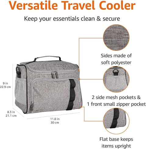 Amazon Basics Soft Waterproof Lightweight Cooler Lunch Bag, 24 Can Capacity in Saudi Arabia
