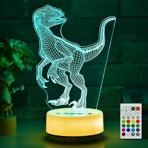 NNDHYA Dinosaur Lamp Velociraptor Decorative lamp Kids Night Light as Birthdays Gift for Boys and Girls or Decor Lights for Childrens Room in Kuwait