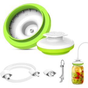 ماسون جرة فراغ السدادة لسداده فراغ FoodSaver، تعليب الجرار فراغ السدادة عدة مع فتاحة غطاء، جرة السدادة ومجموعة خرطوم الملحقات لجرة ماسون واسعة ومنتظمة الفم، متوافق مع معظم السداده فراغ in Kuwait