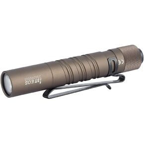 OLIGHT I3T EOS 180 Lumens Dual-Output Slim EDC Flashlight for Camping and Hiking, Tail Switch Flashlight with AAA Battery (Dream Blue)