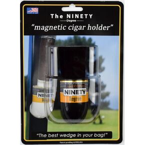 The Ninety Degree Wedge - The Ultimate Premium & Versatile, Magnetic Cigar Holder - White / Black (Made in the USA) in Saudi Arabia