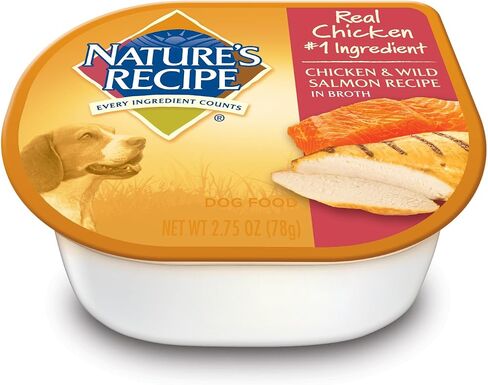 Nature's Recipe Wet Dog Food، وصفة الدجاج في المرق، كوب 2.75 أونصة (عبوة من 24 قطعة) in Kuwait