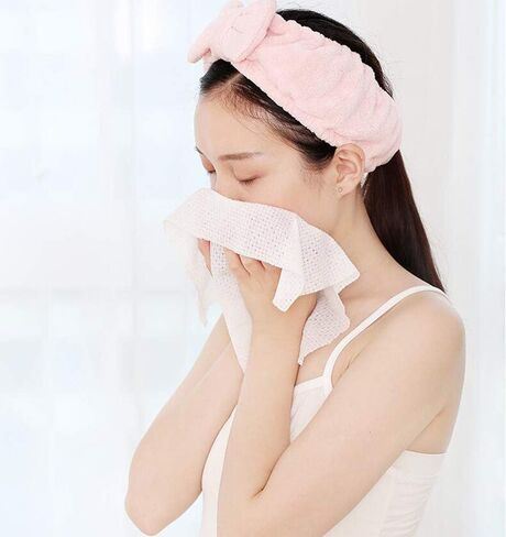 كيكسن منشفة ورقية قابلة للتوسيع محمولة للسفر في الهواء الطلق منشفة قطنية مضغوطة 100 قطعة من المناشف المضغوطة للاستعمال مرة واحدة in Kuwait