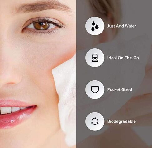 كيكسن منشفة ورقية قابلة للتوسيع محمولة للسفر في الهواء الطلق منشفة قطنية مضغوطة 100 قطعة من المناشف المضغوطة للاستعمال مرة واحدة in Kuwait