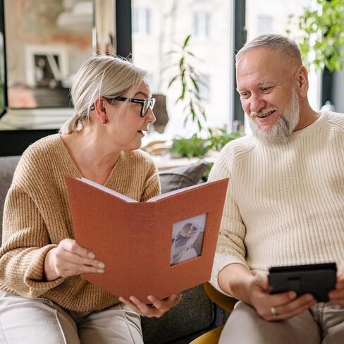 ألبوم صور مقاس 4 × 6 300 ألبوم صور غلاف شخصي كتاب صور لحفلات الزفاف والذكرى السنوية للعائلة وكتاب صور رمادي 300 جيوب in Kuwait