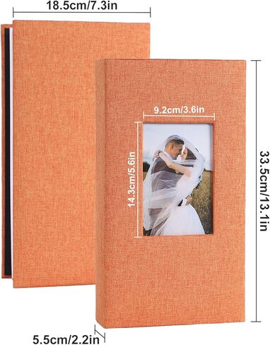 ألبوم صور مقاس 4 × 6 300 ألبوم صور غلاف شخصي كتاب صور لحفلات الزفاف والذكرى السنوية للعائلة وكتاب صور رمادي 300 جيوب in Kuwait