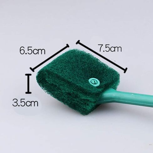 Scicalife Sponge Filter 2PCS Handle Aquarium Cleaner Fish Tank Glass Algae Double Sided Cleaning Brushes (Random Color) Cleaning Tool Brush Cleaner in Kuwait