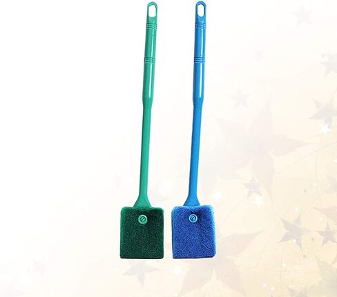 Scicalife Sponge Filter 2PCS Handle Aquarium Cleaner Fish Tank Glass Algae Double Sided Cleaning Brushes (Random Color) Cleaning Tool Brush Cleaner in Kuwait
