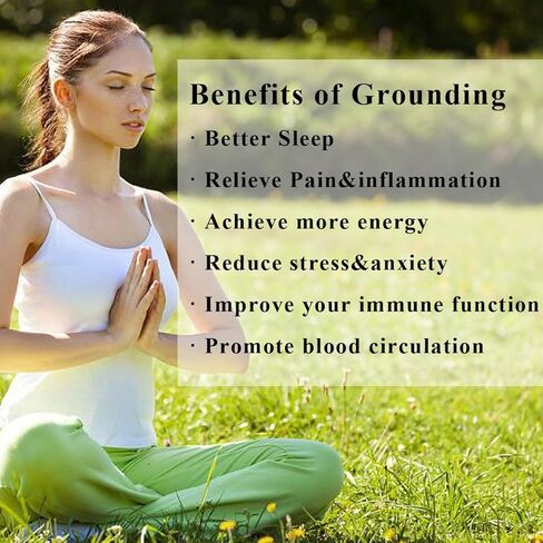 WAUZOBLE Grounding Mat Grounding Mouse Pad, Reduce Pain Inflammation Stress,Benefitial Grounding Products Computer Laptop Portable Black Non-Slip Rubber Base Study and Working(9.8'' x 11.8'') in Kuwait