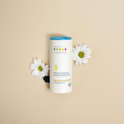 مسحوق أطفال ناتشرز بيبي أورجانيك خالية من التلك بخلاصة الصبار ناعمة ولطيفة 100% بودرة أطفال اورجانيك لا تسبب الحساسية وخالية من العطور 118 غم in Kuwait