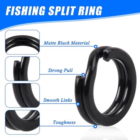 Stainless Steel Split Ring Pliers Kit, Fishing Lure Tackle Connector with Treble Hooks, Blank Fishing Lures, Fishing Pliers for Lure Making in Saudi Arabia