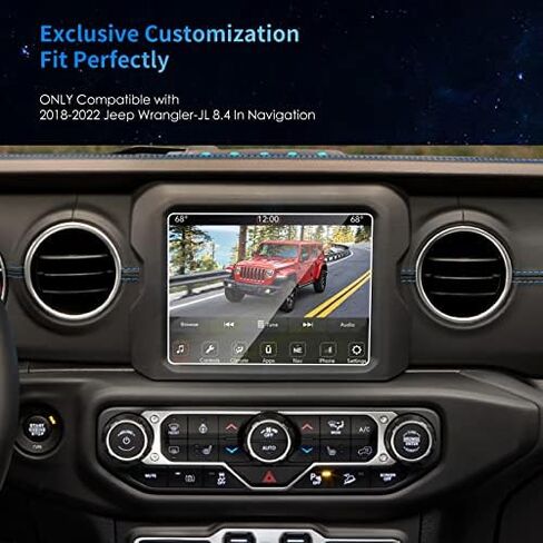 DSDFGH for 2011-2023 Dodge Charger Screen Protector 8.4 Inch Touchscreen Charger Scat Pack Screen Protector Uconnect 7TH Gen Sedan SRT Hellcat 392 GT Daytona HD Tempered Glass Anti-Scratch in Kuwait