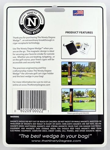 Ninety Degree Wedge The Magnetic Cigar Holder – Black/White in Kuwait