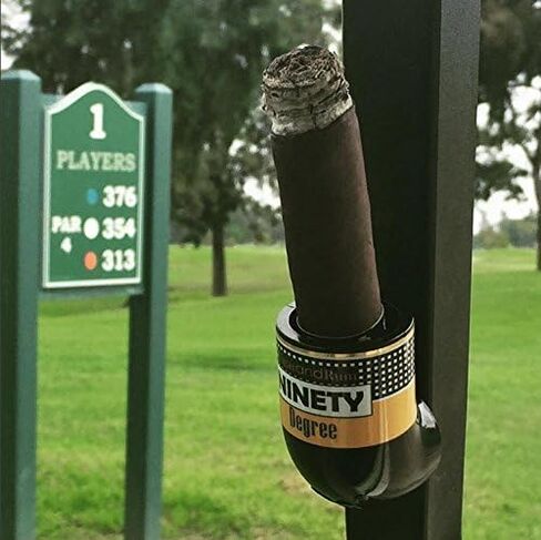 Ninety Degree Wedge The Magnetic Cigar Holder – Black/White in Kuwait