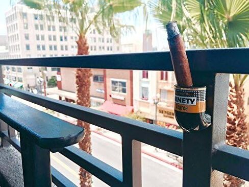 The Ninety Degree Wedge - The Ultimate Premium & Versatile, Magnetic Cigar Holder - White / Black (Made in the USA) in Saudi Arabia