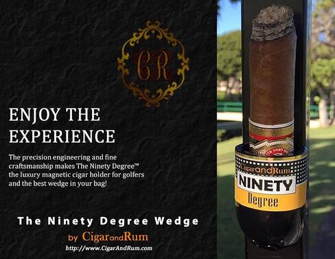 The Ninety Degree Wedge - The Ultimate Premium & Versatile, Magnetic Cigar Holder - White / Black (Made in the USA) in Saudi Arabia