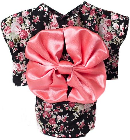 WeeH Dog Costume Halloween Cat Clothing Cosplay Japan Kimono Pet Clothes for Doggy Kitty Rabbits Pig Fun, Black, Medium in Saudi Arabia