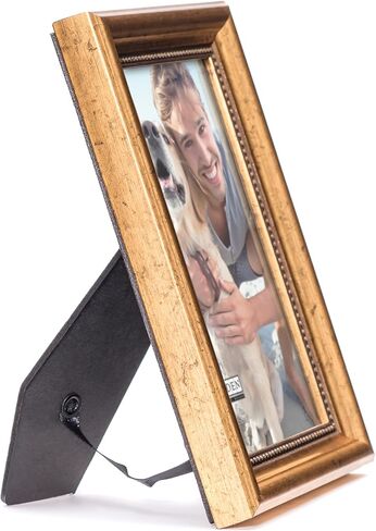 إطار صورة خشبي من التصميمات malden International كلاسيكية ، مقاس 4 X 6 ، باللون الذهبي in Kuwait