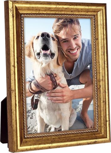 إطار صورة خشبي من التصميمات malden International كلاسيكية ، مقاس 4 X 6 ، باللون الذهبي in Kuwait