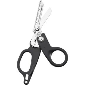 LEATHERMAN، مقصات طوارئ Raptor Response مع قاطع حلقي ومفتاح خزان الأكسجين، صنع في الولايات المتحدة الأمريكية، رمادي in Kuwait